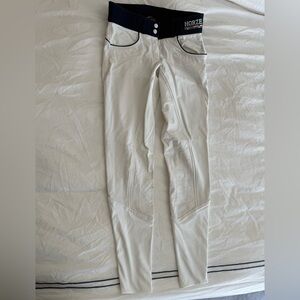 Horze white full seat Riding Pants